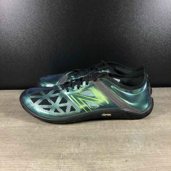 New Balance Women's Metallic Green Athletic Shoes - Picture 3 of 8